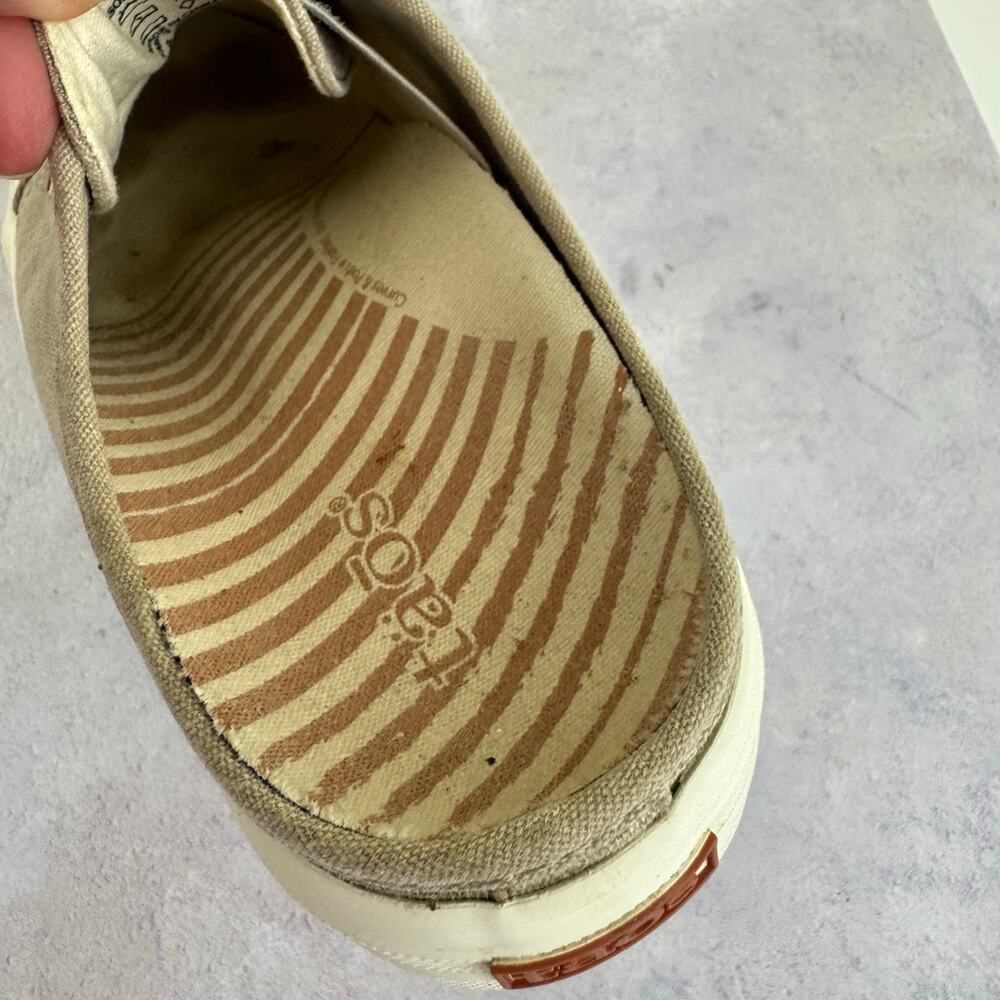 Taos Shoes Womens 7.5 EZ Soul Sneakers Slip On Canvas Comfort Arch Support Read - Picture 10 of 11